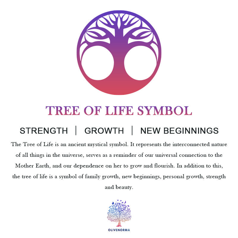 Crystal Tree of Life 6 Ringen Wanddecoratie Ornament
