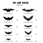 3D Vleermuis LED Wanddecoratie — Maak uw huis tot het engste Halloween-podium met levensechte vliegillusies!