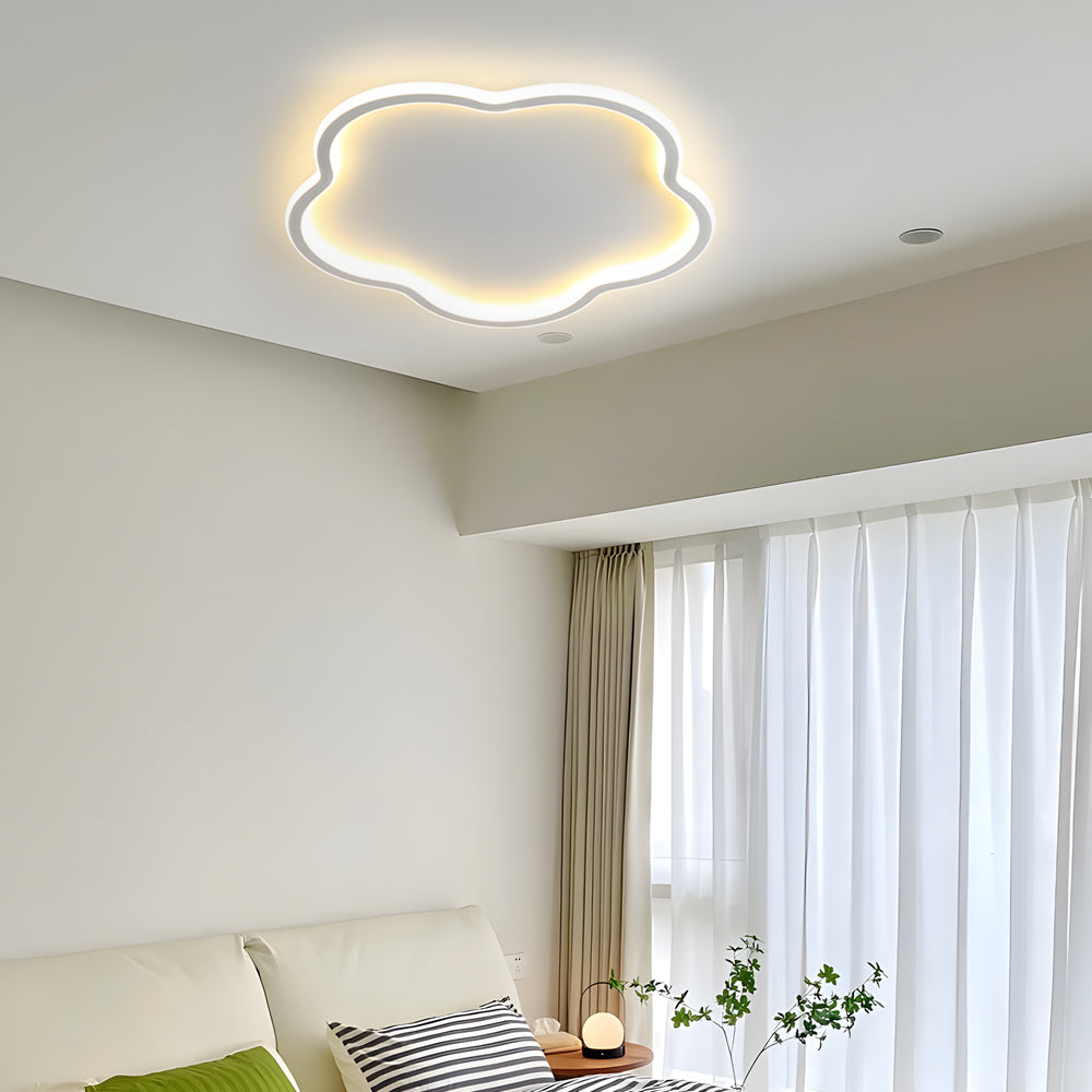 Noordse plafondlamp in pentagramontwerp - Aluminium plafondlamp voor de slaapkamer