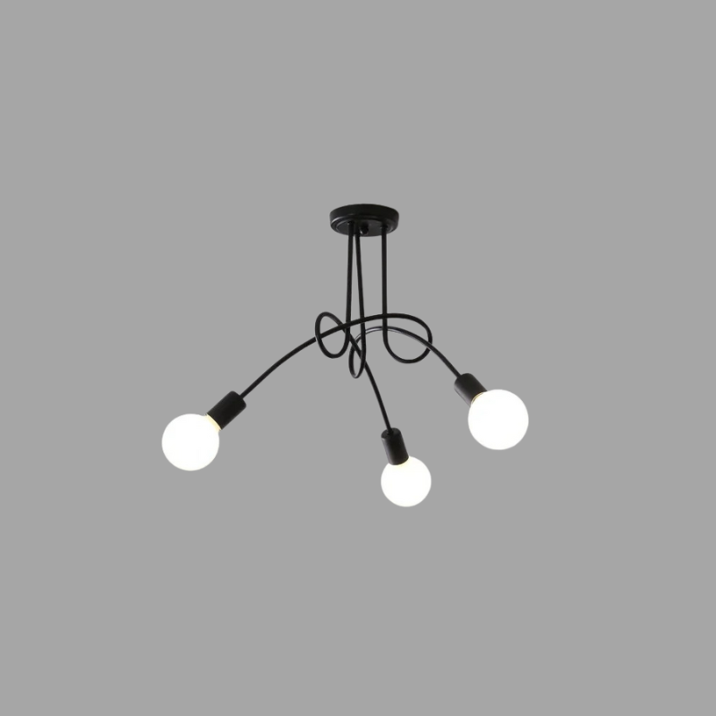 Vintage LED plafondlamp in antiek design