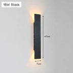 Leicht - Moderne weersbestendige LED wandlamp van aluminium voor buitengebruik