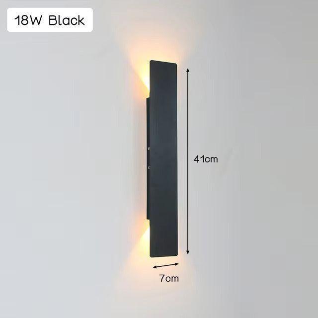 Leicht - Moderne weersbestendige LED wandlamp van aluminium voor buitengebruik