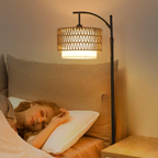 Arc vloerlamp met afstandsbediening & dubbele kap