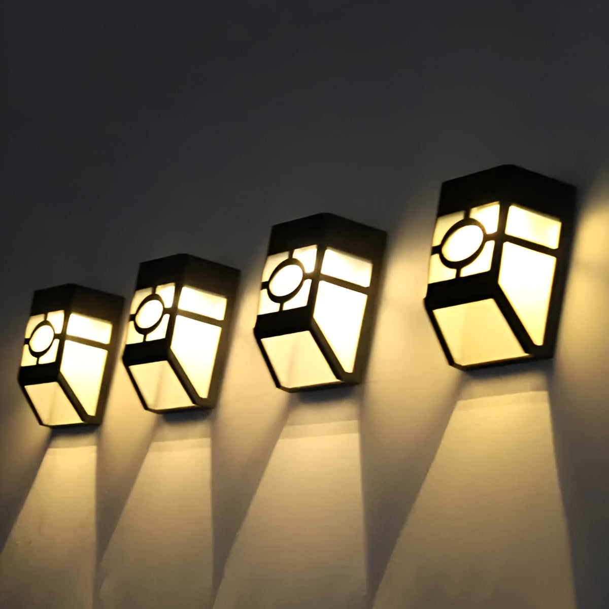 Solar LED Wandlamp - Energy-saving and Weather-resistant | 2-pack voor buiten