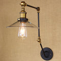 Messing Breedte Fakkel Wandverlichting Antiek Helder Glas 1 Licht Café Wandlamp Verlichtingssysteem