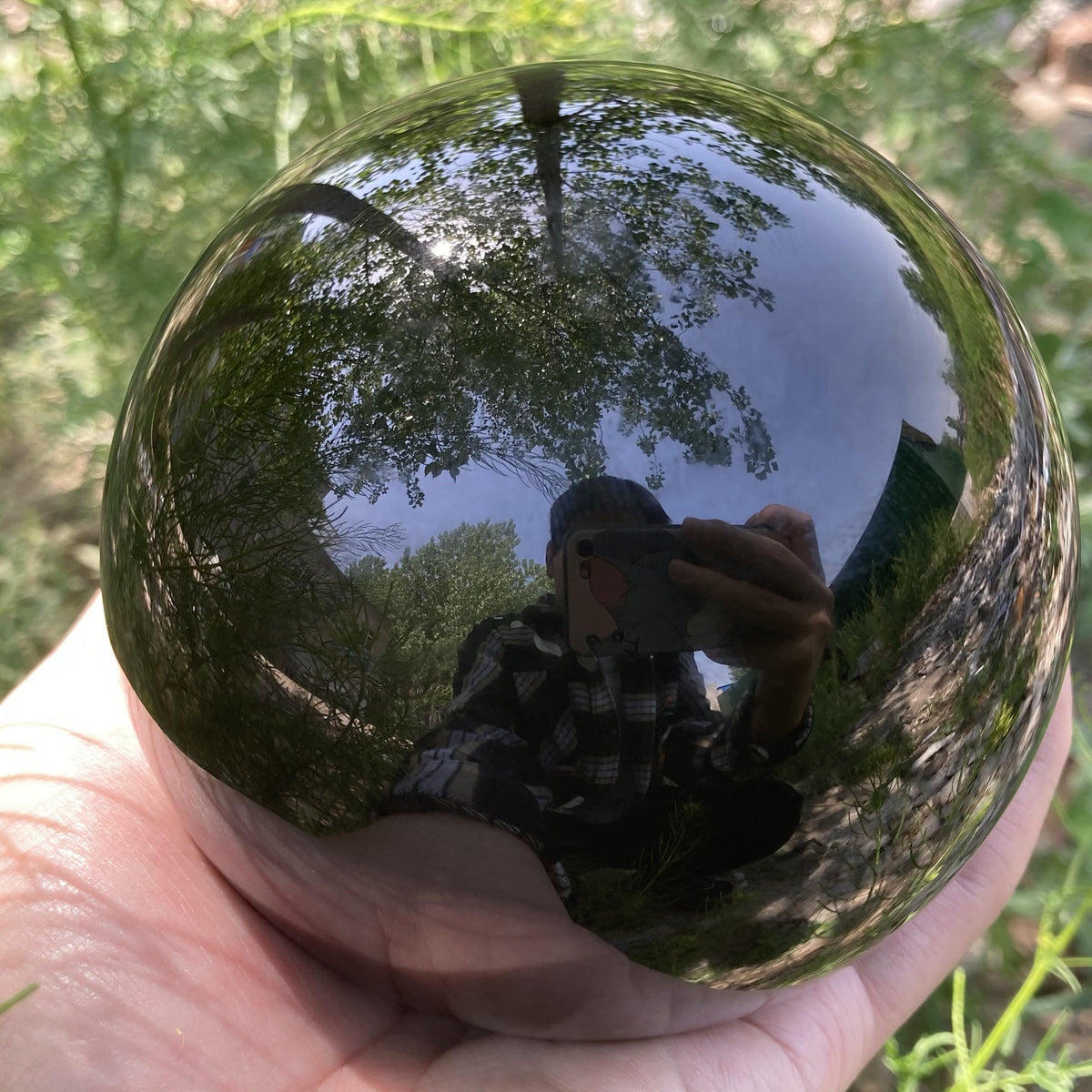 Obsidiaanse Kristallen Ball Decoratie