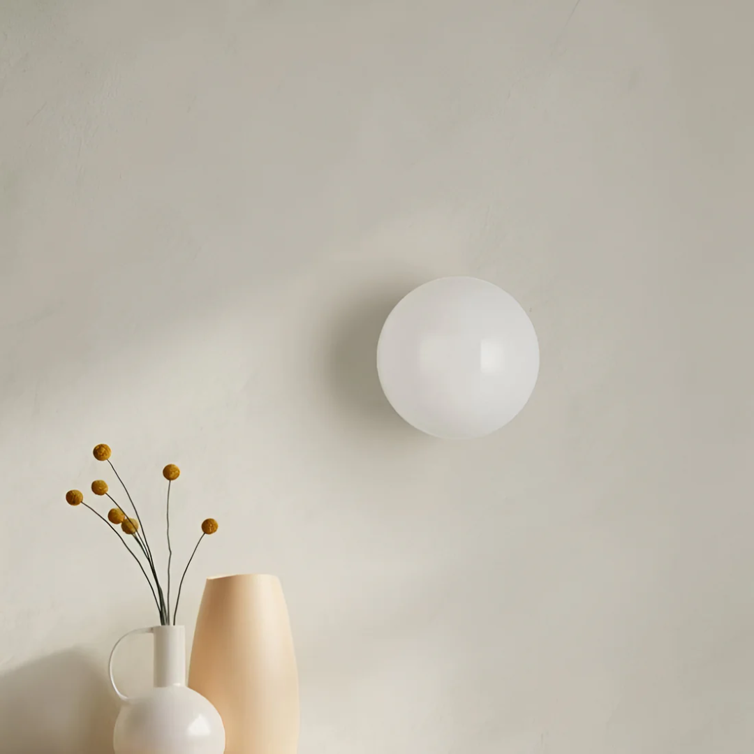 Stijlvolle glazen wandlamp