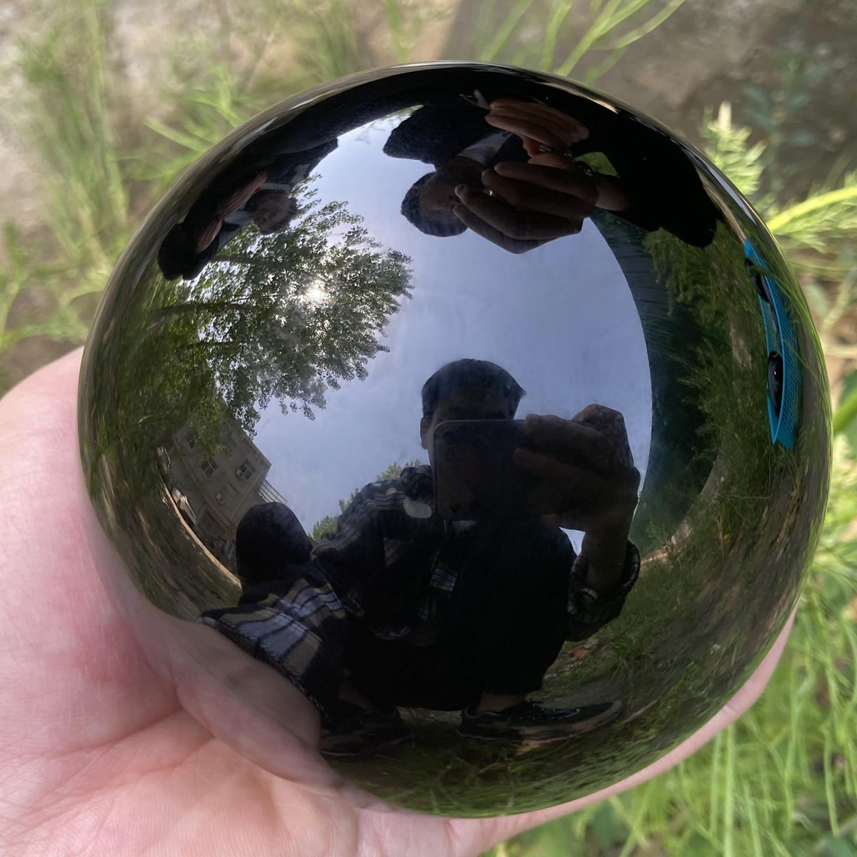Obsidiaanse Kristallen Ball Decoratie