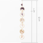 Crystal Tree of Life 6 Ringen Wanddecoratie Ornament