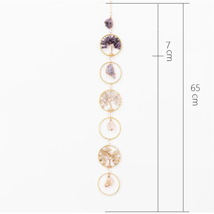 Crystal Tree of Life 6 Ringen Wanddecoratie Ornament