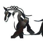 Paardensculptuur - AdonisMetal - Rustieke Elegantie - Tijdloos Decoratief Stuk