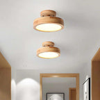 Stijlvolle LED plafondlamp van hout en acryl voor slaapkamer, eetkamer en woonkamer