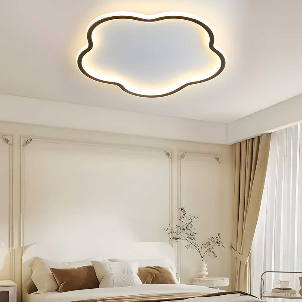 Noordse plafondlamp in pentagramontwerp - Aluminium plafondlamp voor de slaapkamer