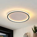 LunaNova - Moderne LED plafondlamp met metaal/acryl voor woon- en slaapkamer, Avosianack/witte design