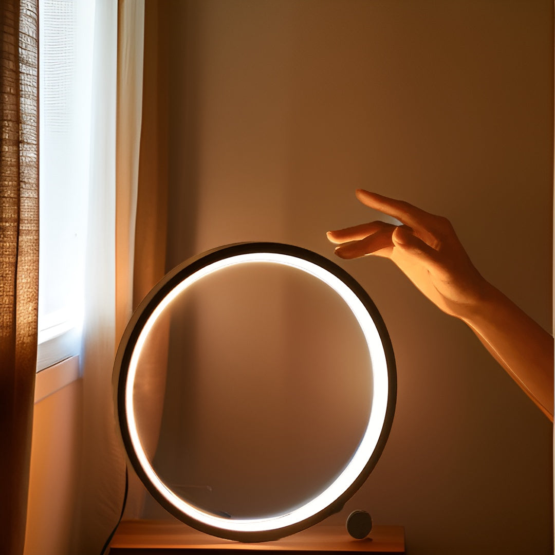 LED Minimalistische dimbare ronde Tafellamp - RumiLight