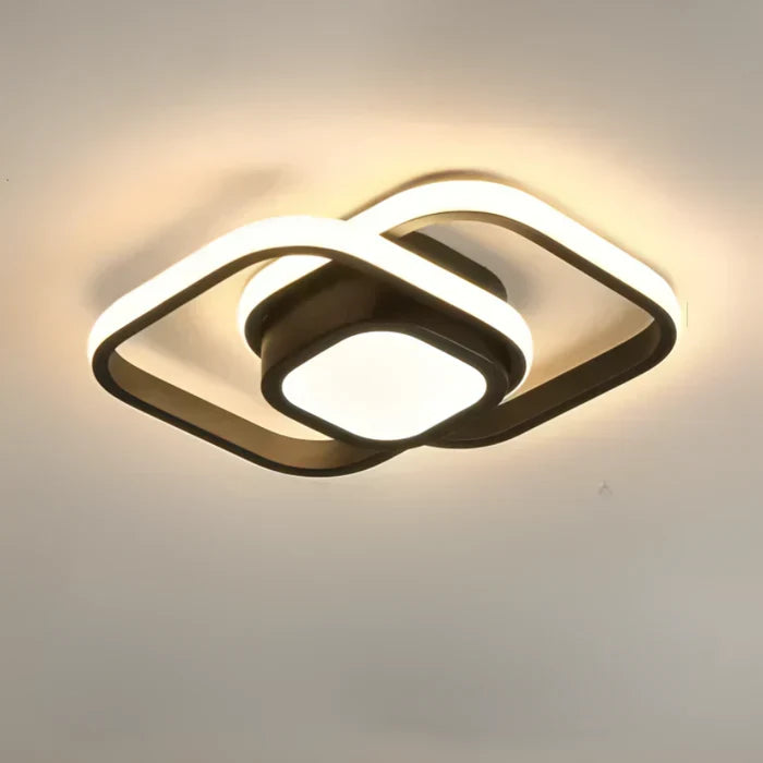 Moderne LED-Plafondlamp met dubbelringdesign - Dämmerungsringen