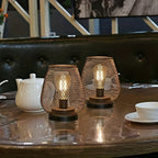 RusticMesh Tafellamp Set Industriële Stijl en Sfeerverlichting