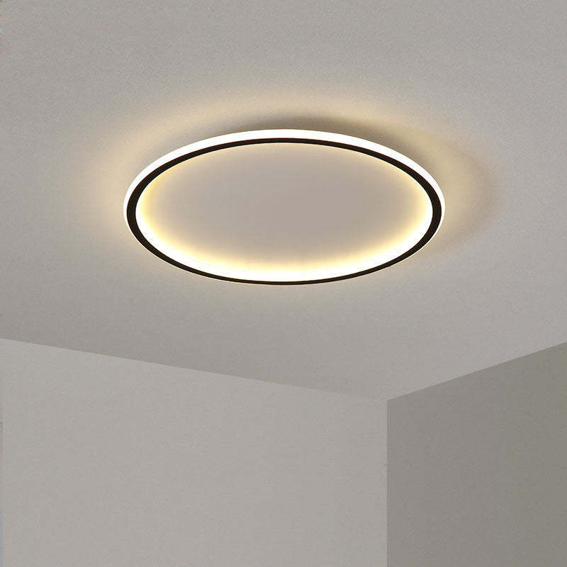LunaNova - Moderne LED plafondlamp met metaal/acryl voor woon- en slaapkamer, Avosianack/witte design