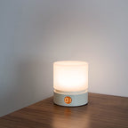 Tijdloze nordic timer oplaadbare ABS HIPS siliconen cilinder LED tafellamp nachtlampje voor nachtkastje