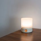 Tijdloze nordic timer oplaadbare ABS HIPS siliconen cilinder LED tafellamp nachtlampje voor nachtkastje