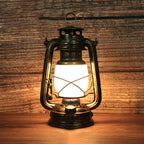 Traditionele Vintage Ronde Paardlamp IJzer Acryl LED Tafellamp voor de woonkamer