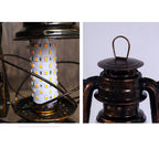 Traditionele Vintage Ronde Paardlamp IJzer Acryl LED Tafellamp voor de woonkamer