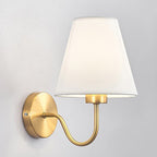 Contemporary Nordic ronde gebogen stang ijzer stofschaduw 1-lamp wandlamp voor woonkamer