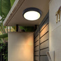 Moderne Minimalistische Waterdichte Ronde Aluminium Acryl LED Buiten Plafondlamp Voor Tuin