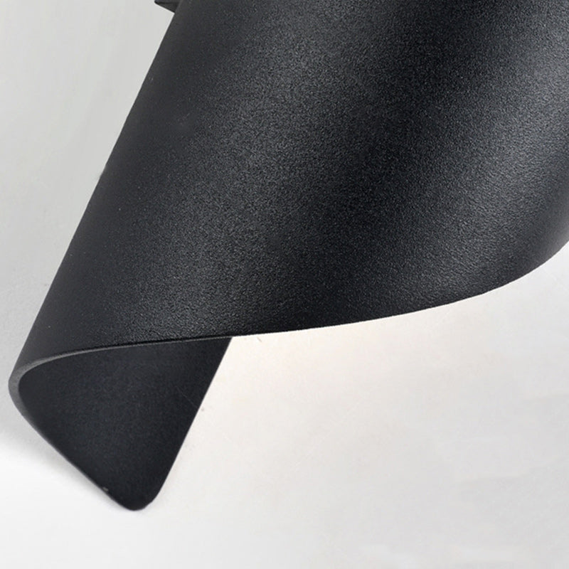 Moderne minimalistische waterdichte spiraal aluminium acryl LED wandlamp voor slaapkamer