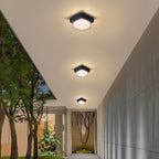 Moderne Minimalistische Waterdichte Vierkante Ronde Cilinder Gietaluminium Acryl LED Inbouw Plafondlamp Voor Buitenpatio