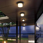 Moderne Minimalistische Waterdichte Vierkante Ronde Cilinder Gietaluminium Acryl LED Inbouw Plafondlamp Voor Buitenpatio