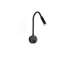 Moderne Minimalistische IJzeren Ronde Flexibele Buiging Buis LED Leeslamp Wandlamp voor Slaapkamer