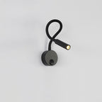 Moderne Minimalistische IJzeren Ronde Flexibele Buiging Buis LED Leeslamp Wandlamp voor Slaapkamer