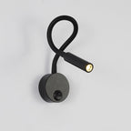 Moderne Minimalistische IJzeren Ronde Flexibele Buiging Buis LED Leeslamp Wandlamp voor Slaapkamer