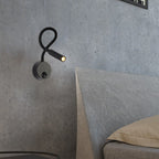 Moderne Minimalistische IJzeren Ronde Flexibele Buiging Buis LED Leeslamp Wandlamp voor Slaapkamer