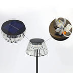 hedendaagse industriële waterdichte zonne-USB ijzer glazen buiten LED vloerlamp voor tuin