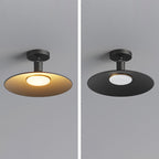Contemporary industrial waterdichte aluminium ronde 1-lamp semi-ingebouwde plafondlamp voor buitenpatio
