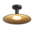 Contemporary industrial waterdichte aluminium ronde 1-lamp semi-ingebouwde plafondlamp voor buitenpatio