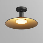 Contemporary industrial waterdichte aluminium ronde 1-lamp semi-ingebouwde plafondlamp voor buitenpatio