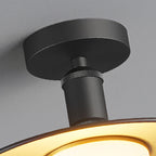 Contemporary industrial waterdichte aluminium ronde 1-lamp semi-ingebouwde plafondlamp voor buitenpatio
