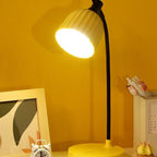 Moderne Minimalistische Ronde Vouwen ABS LED Tafellamp Voor Woonkamer