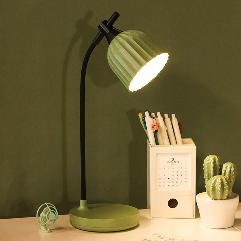 Moderne Minimalistische Ronde Vouwen ABS LED Tafellamp Voor Woonkamer
