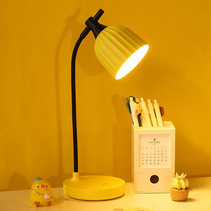 Moderne Minimalistische Ronde Vouwen ABS LED Tafellamp Voor Woonkamer