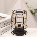 Moderne Minimalistische Verticale Gestreepte Vierkante Ronde IJzeren LED Tafellamp voor de Woonkamer