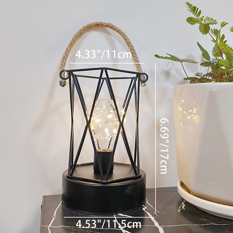 Moderne Minimalistische Verticale Gestreepte Vierkante Ronde IJzeren LED Tafellamp voor de Woonkamer
