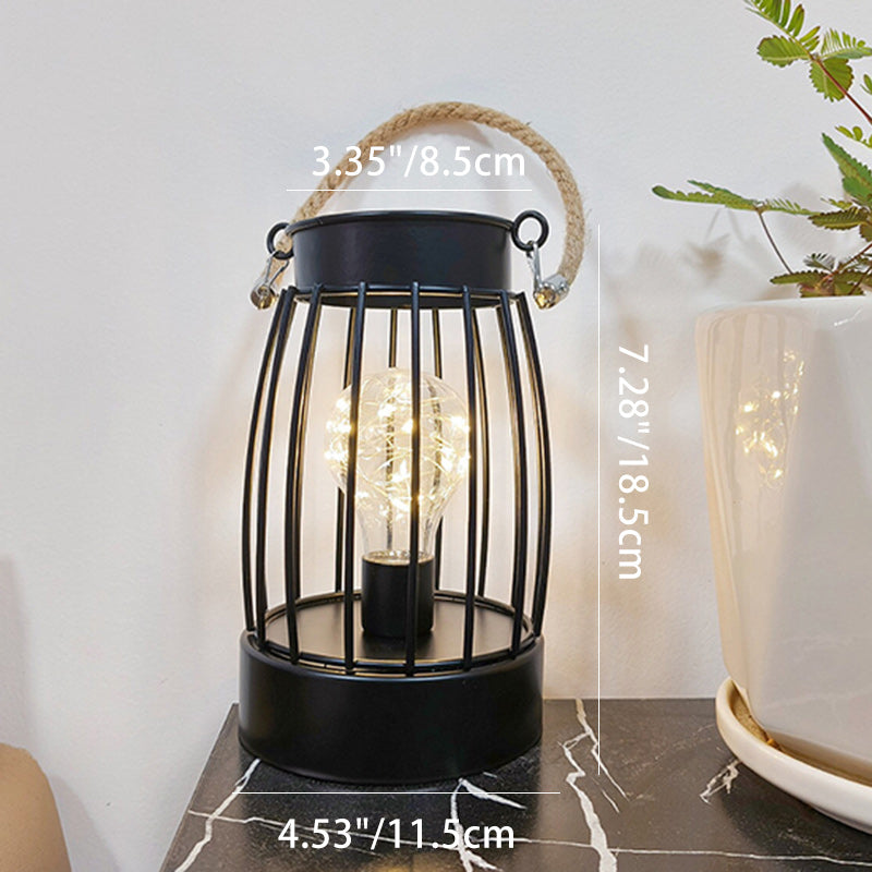Moderne Minimalistische Verticale Gestreepte Vierkante Ronde IJzeren LED Tafellamp voor de Woonkamer
