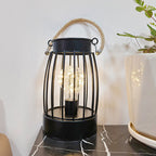 Moderne Minimalistische Verticale Gestreepte Vierkante Ronde IJzeren LED Tafellamp voor de Woonkamer