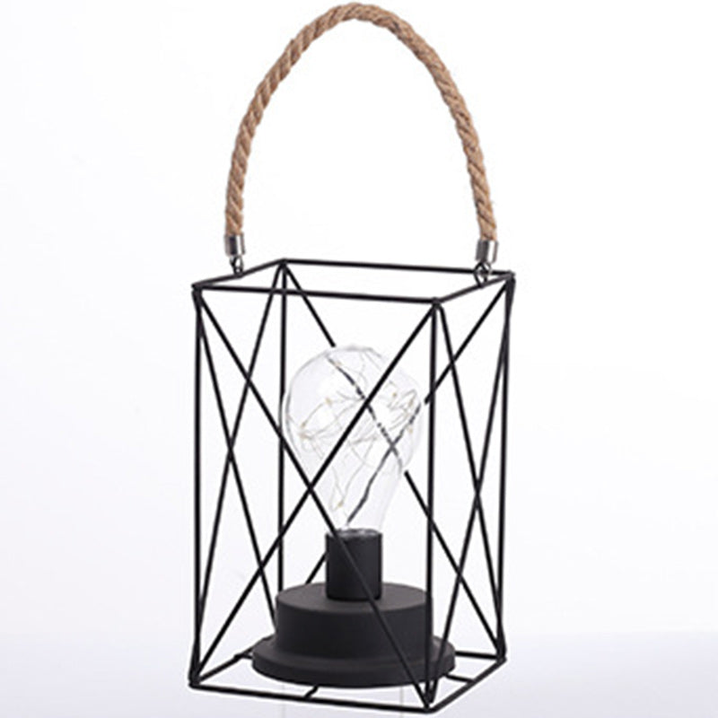 Moderne Minimalistische Verticale Gestreepte Vierkante Ronde IJzeren LED Tafellamp voor de Woonkamer