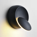 Contemporary Nordic Iron Round Eclipse Rotatable LED Wandlamp voor Nachtkastje