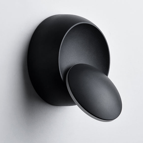 Contemporary Nordic Iron Round Eclipse Rotatable LED Wandlamp voor Nachtkastje